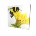 Fondo 12 x 12 in. Little Bumblebee on A Dandelion-Print on Canvas FO2781986
